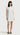 Mini Bib Dress in Cotton Sateen | White