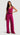 Single Pleat Trouser in Viscose Linen Twill | Fuchsia