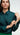 Slim Blouse in Silk Twill | Forest